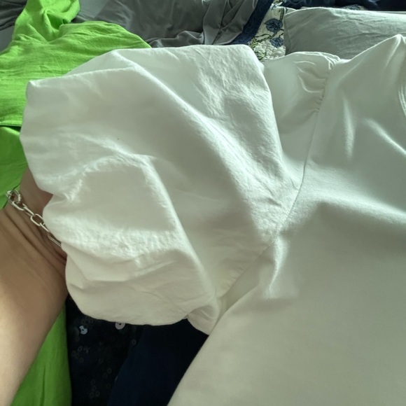 NWTs white cotton blouse size XXL - Picture 6 of 7